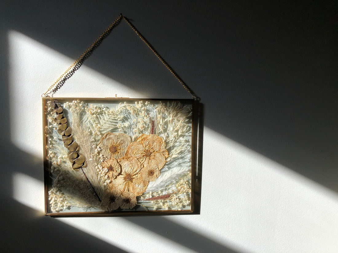 Large Pressed Floral Arrangement